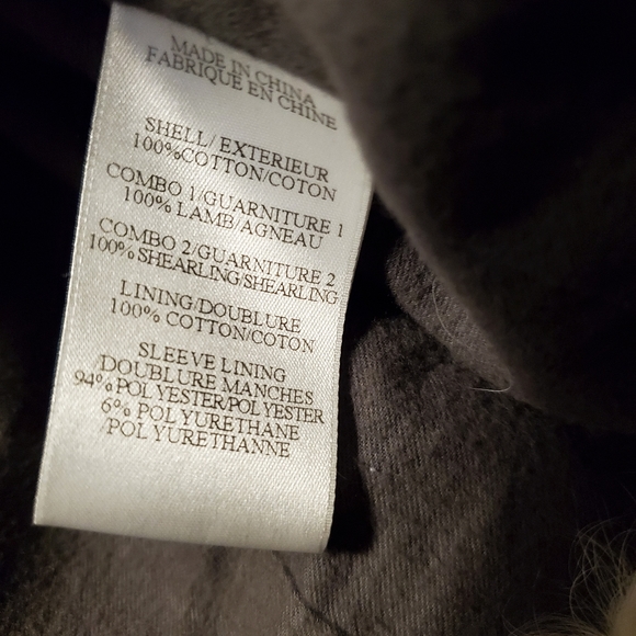 HELMUT LANG -"Chasm" Shearling lined leather sleeve diagonal zip jacket size M/L - Picture 7 of 9